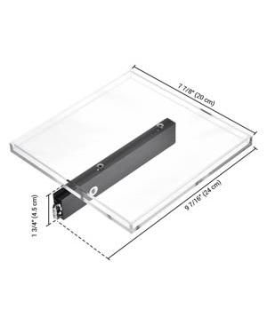Rectangular Serving Tray for Dual Use Prize Wheel Clear Acrylic Tradeshow Party