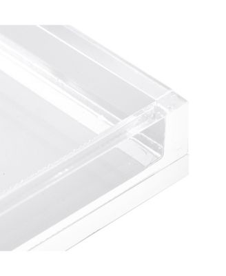 Rectangular Serving Tray for Dual Use Prize Wheel Clear Acrylic Tradeshow Party