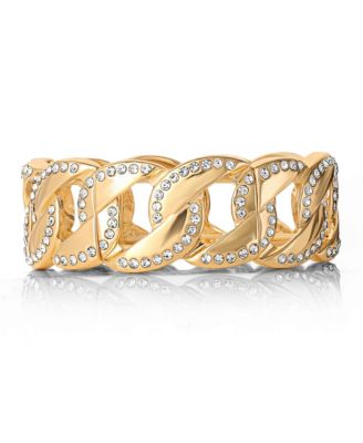 Link Bracelet with Crystals