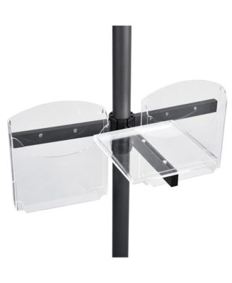 Brochure Holder for Dual Use Prize Wheel Clear Acrylic Display Stand Tradeshow
