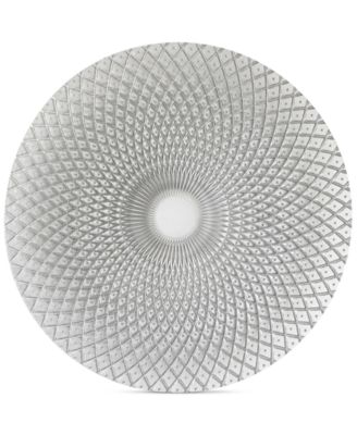 American Atelier - Glass Spiro Silver-Tone Charger Plate