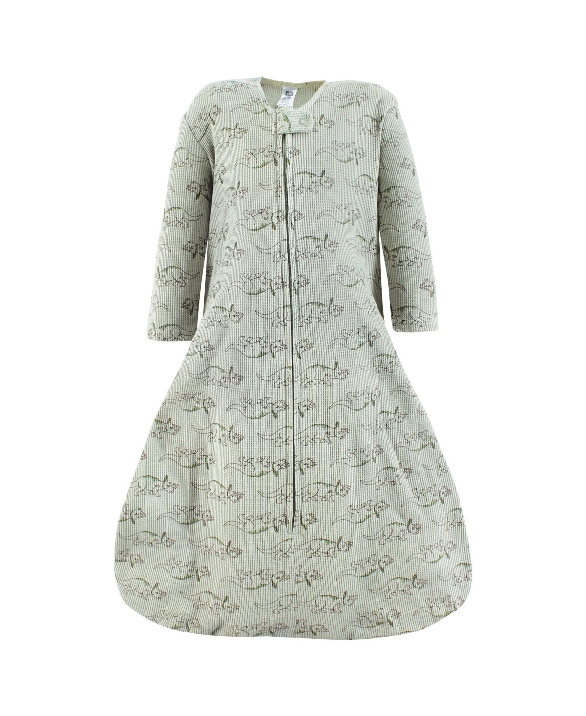 Hudson Baby Baby Boys Thermal Long Sleeve Sleeping Bag 2pk,- Sage dinosaur