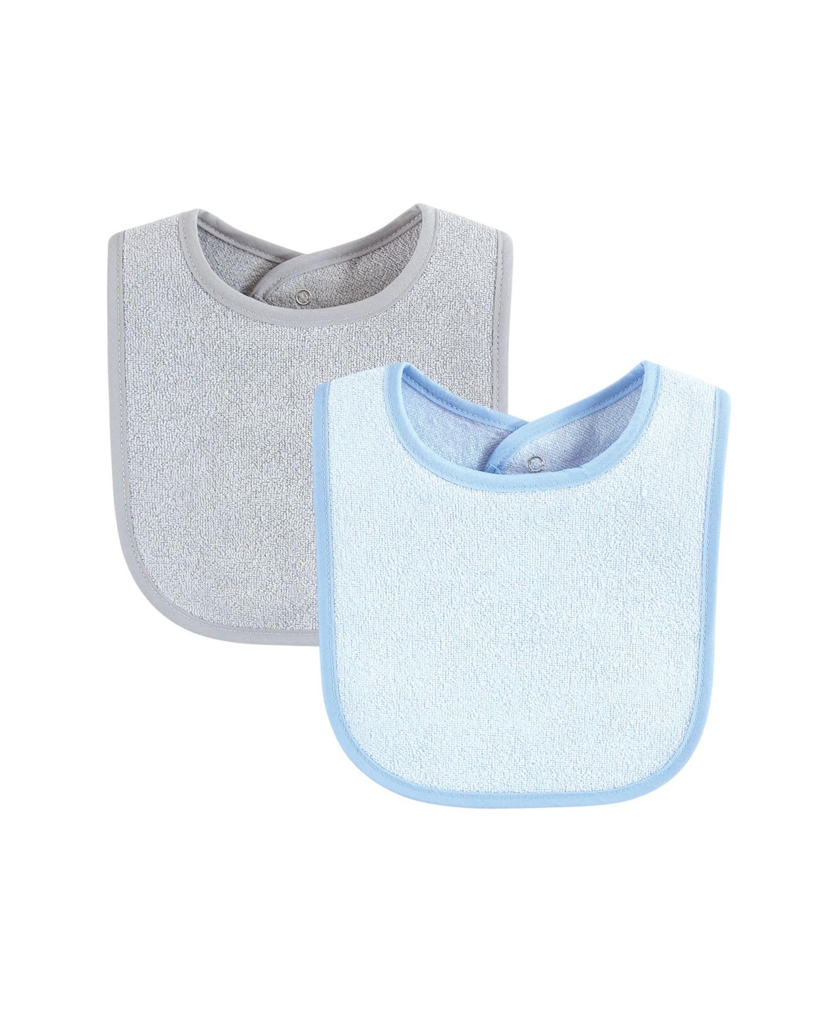 Hudson Baby Infant Boy Drooler Bib with Waterproof Lining, One Size - Blue orange