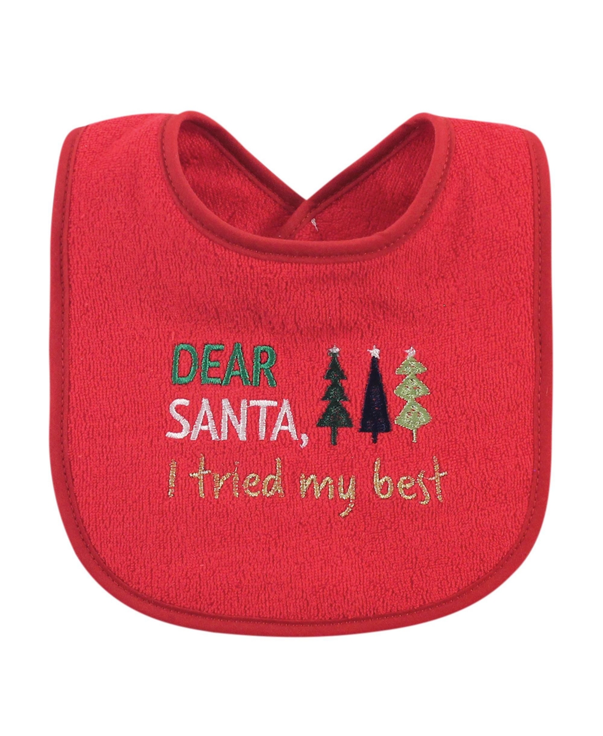 Hudson Baby Baby Girls and Boys Holiday Terry Drooler Bibs with Fiber Filling, Pack of 12