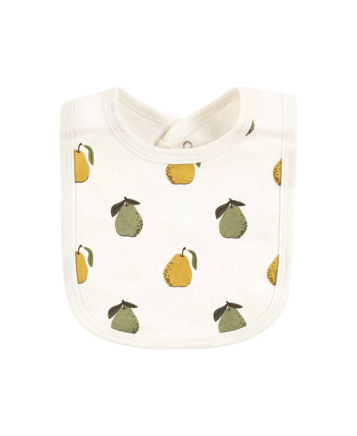 Touched by Nature Unisex Baby Organic Cotton Bibs, Fruits And Veggies, One Size - Fruits and veggies