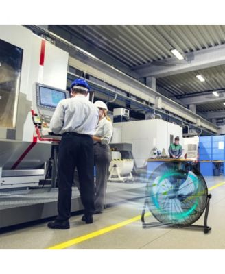 3-Speed High Velocity Floor Fan with Adjustable Tilt Angle and Handle