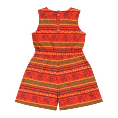 Girls Volant Ruffle Shorts Romper