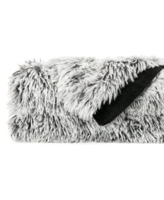 Premium Soft, Fuzzy Solid Faux Long Fur Blanket, Throw