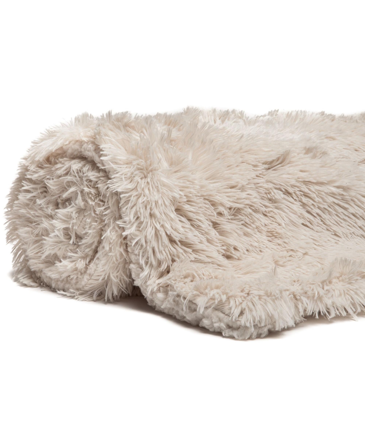 Chanasya Premium Solid Faux Long Fur Throw Blanket - Soft, Fuzzy Throw Blanket - For Bed or Couch - 60