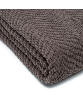 Premium Textured Knit Soft Cozy Blanket, Thrown