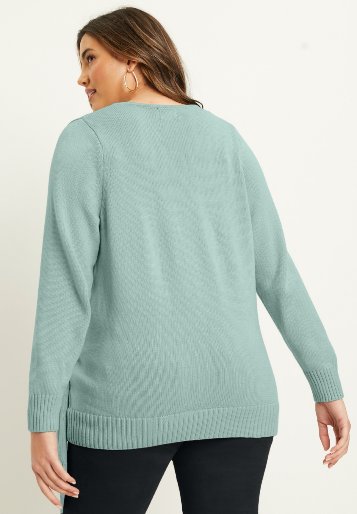 June + Vie Plus Size June + Vie Touch Of Cashmere Wrap-Front Cardigan