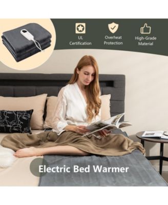 Electric Heated Mattress Pad with 5 Heating Levels and Overheat Protection