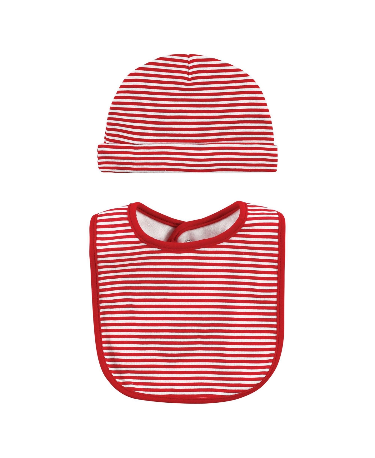 Hudson Baby Boys Unisex Cotton Bib and Headband or Caps Set