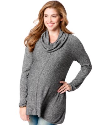 maternity cowl neck sweatshirt