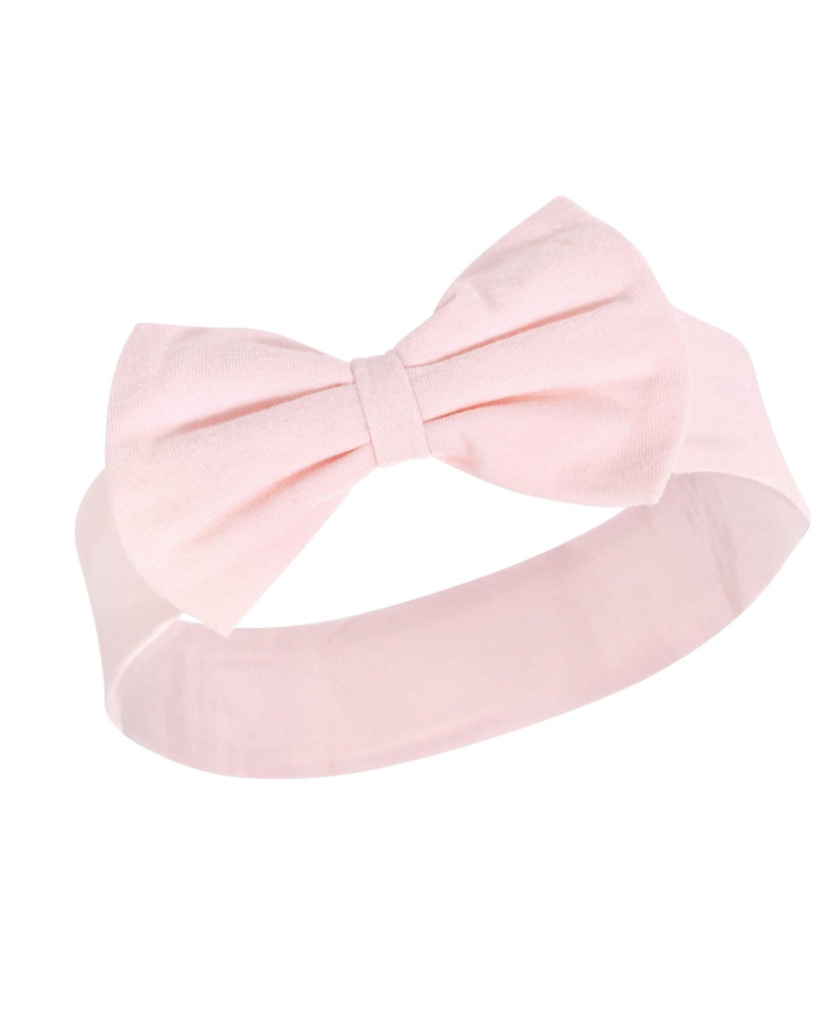Hudson Baby Infant Girl Cotton Bib and Headband or Caps Set 8pk