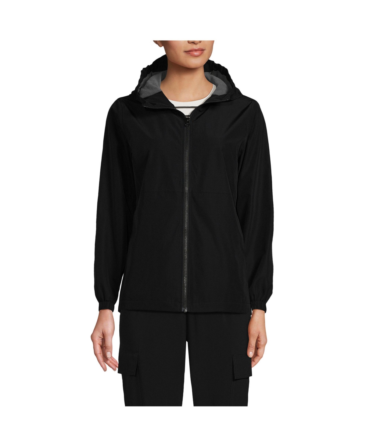 Women's School Uniform Rain Jacket - Black