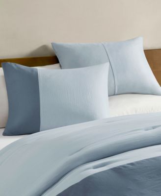 Miro Soft Washed Color Block 3-Pc. Comforter Set, Full/Queen