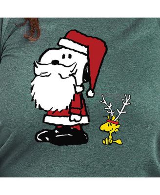 Plus Size Peanuts Christmas Graphic Pullover T-shirt