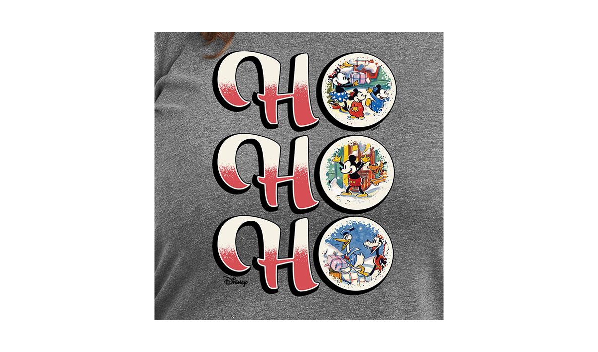 Hybrid Apparel Plus Size Disney Ho Ho Ho Graphic T-shirt