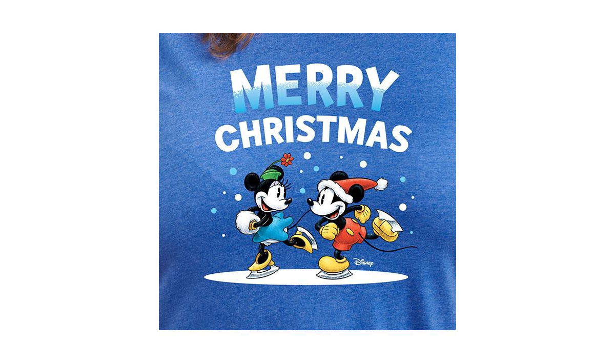 Hybrid Apparel Plus Size Disney Merry Christmas Graphic T-shirt
