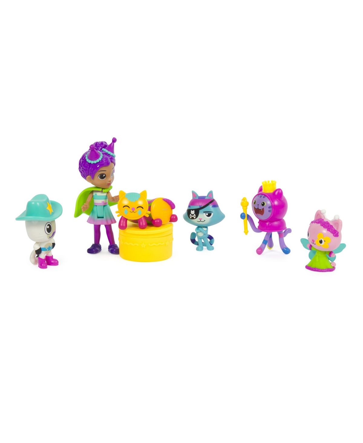 GABBY'S DOLLHOUSE CELEBRATION THEMED CAT TOY FIGURES 