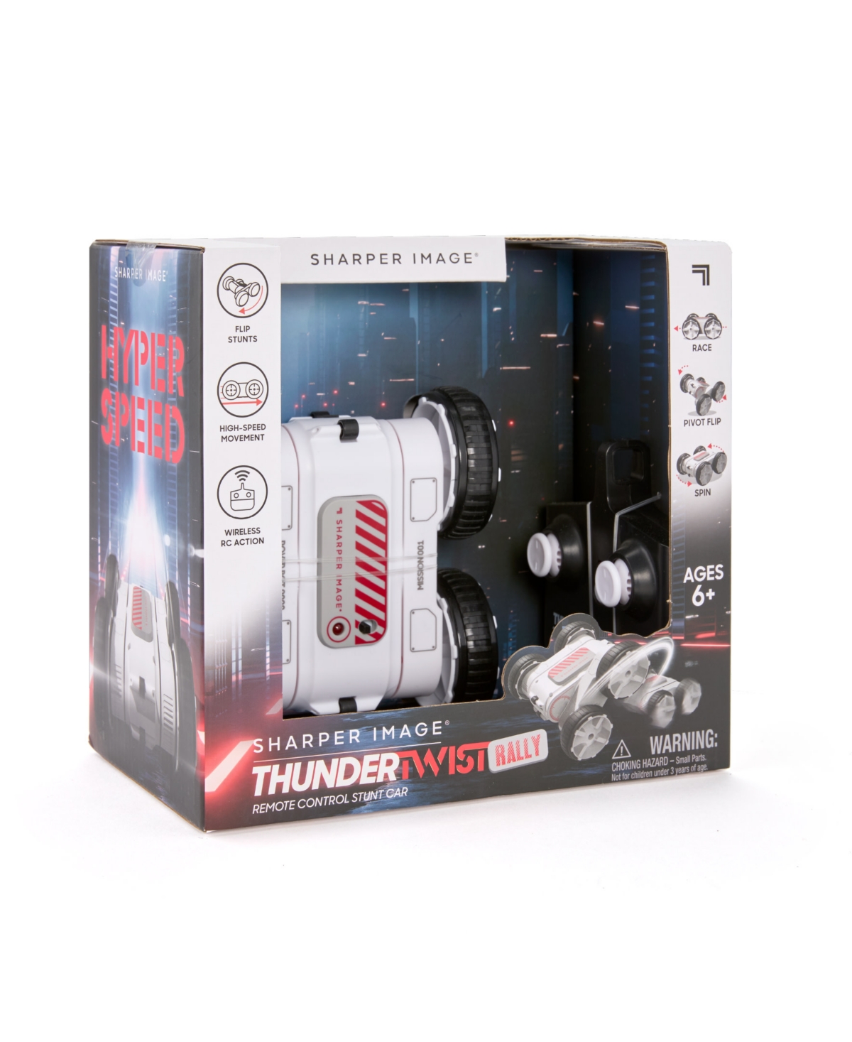 Sharper Image Thunder Twist Rally Remote Control Stunt Car In No Color