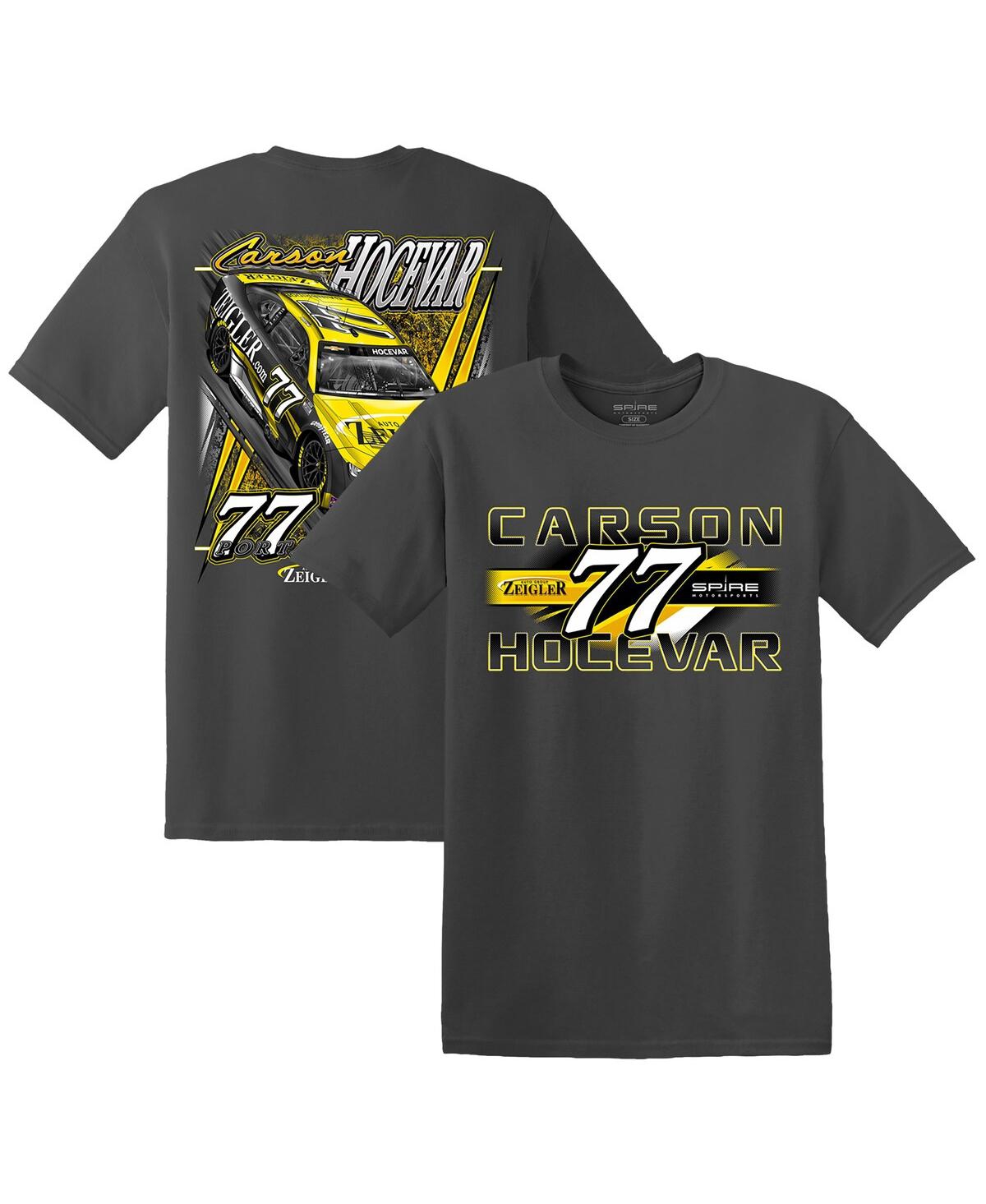 E2 Apparel Men's Charcoal Carson Hocevar Zeigler Auto Group T-shirt