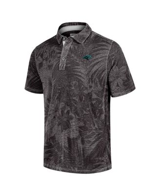 Men's Black Carolina Panthers Big Tall Santiago Paradise Polo