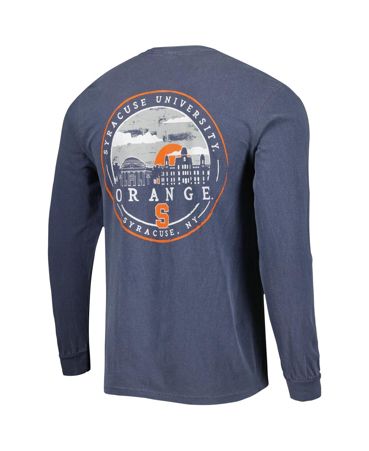 Image One Men's Navy Syracuse Orange Circle Campus Scene Long Sleeve T-shirt In Navy