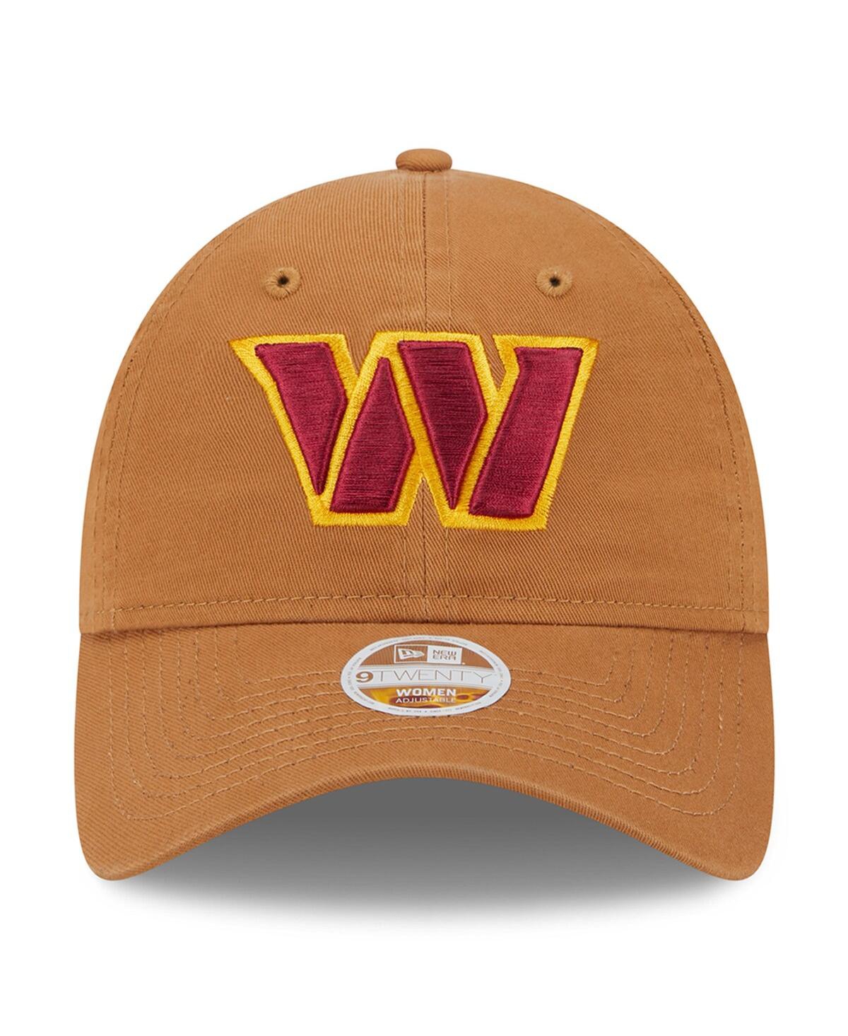 New Era Women'sWashington Commanders Main Core Classic 2.0 9TWENTY Adjustable Hat - Brown