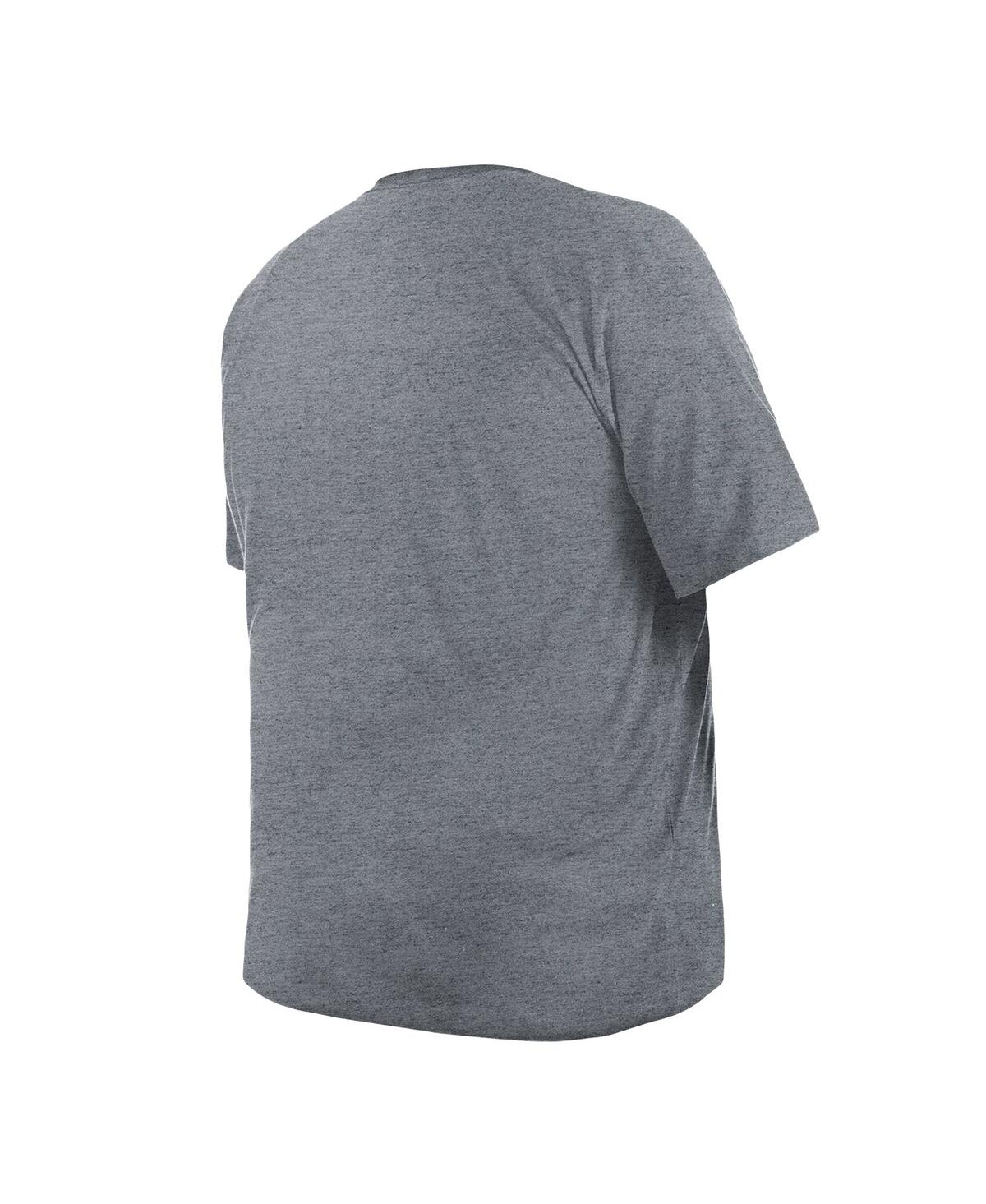 NEW ERA MEN'S GRAY LOS ANGELES CHARGERS BIG TALL HELMET T-SHIRT 