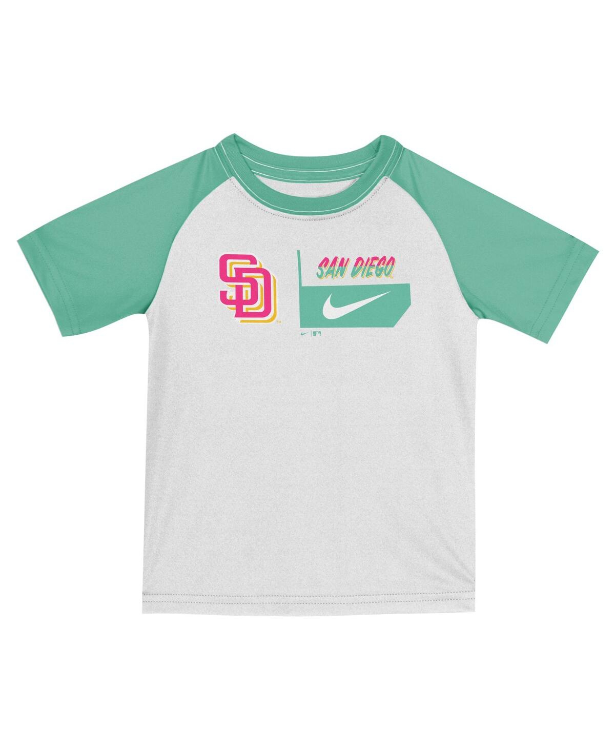 Nike ToddlerSan Diego Padres 2024 City Connect T-Shirt Short Set - White