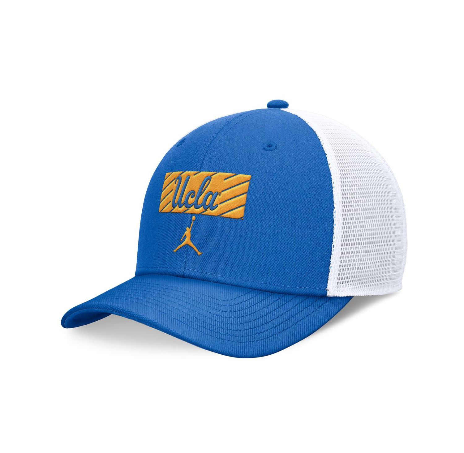 Men's Blue/White UCLA Bruins 2024 Sideline Trucker Adjustable Hat