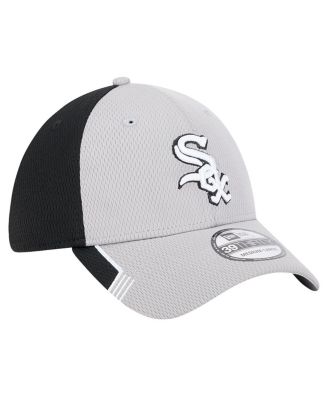 Men's Gray/Black Chicago White Sox Visor Trim 39THIRTY Flex Hat