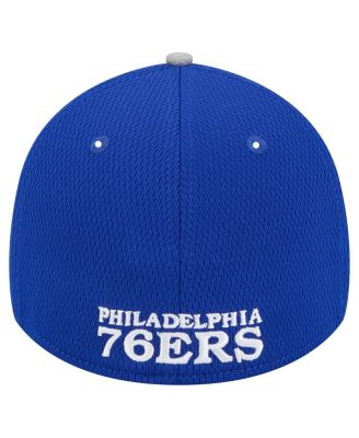 Men's Gray/Royal Philadelphia 76ers Active Trim 39THIRTY Flex Hat