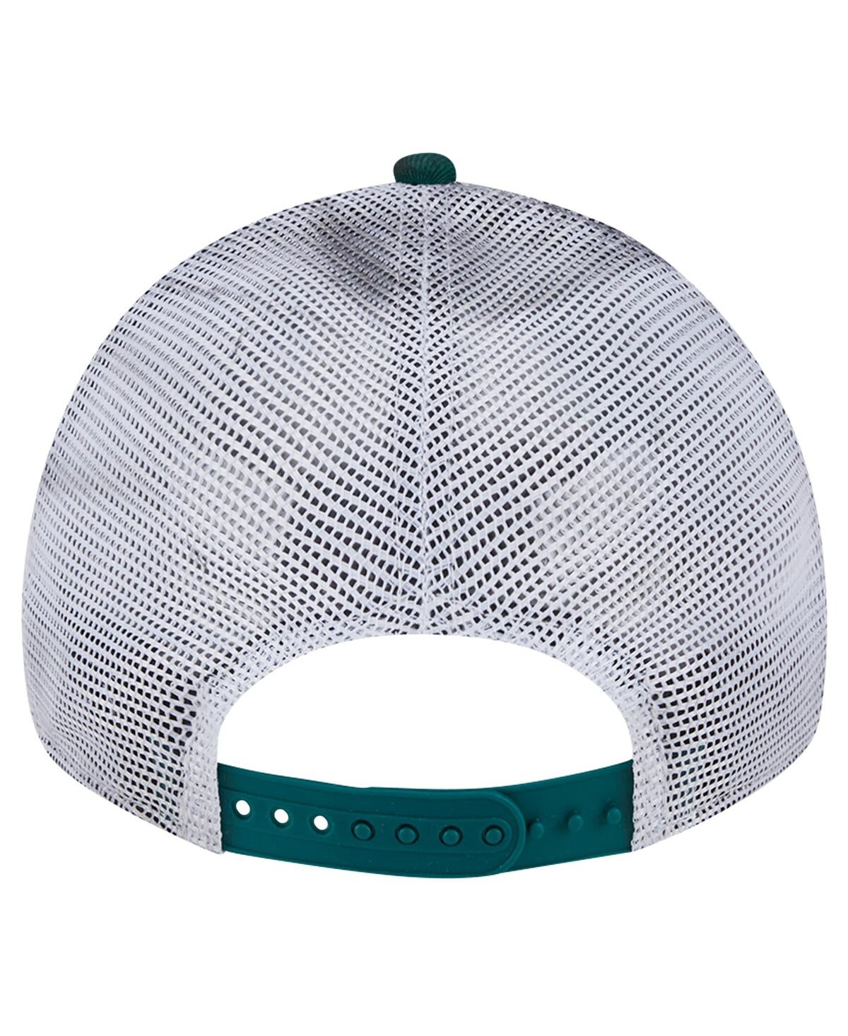 New Era Men'sNew York Jets Throwback Slick Trucker 9TWENTY Adjustable Hat - Green, Gray