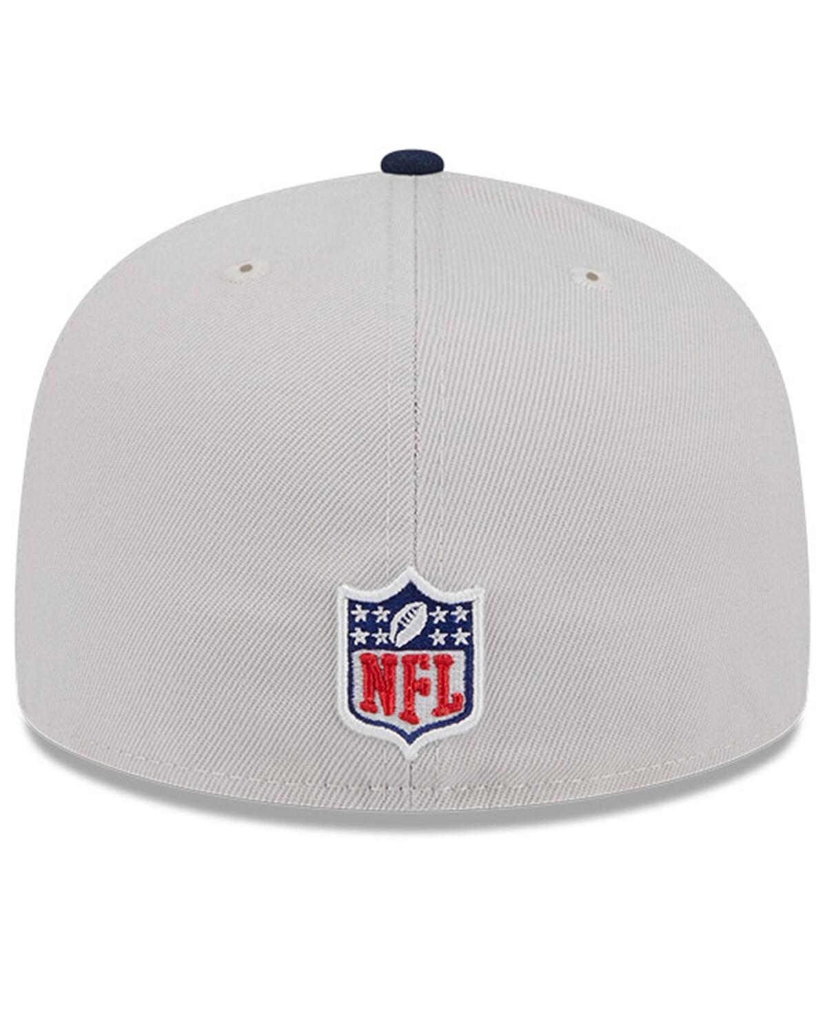 New Era Men's Stone/navy Dallas Cowboys 2024 Sideline Historic 59fifty Fitted Hat In Stone,navy