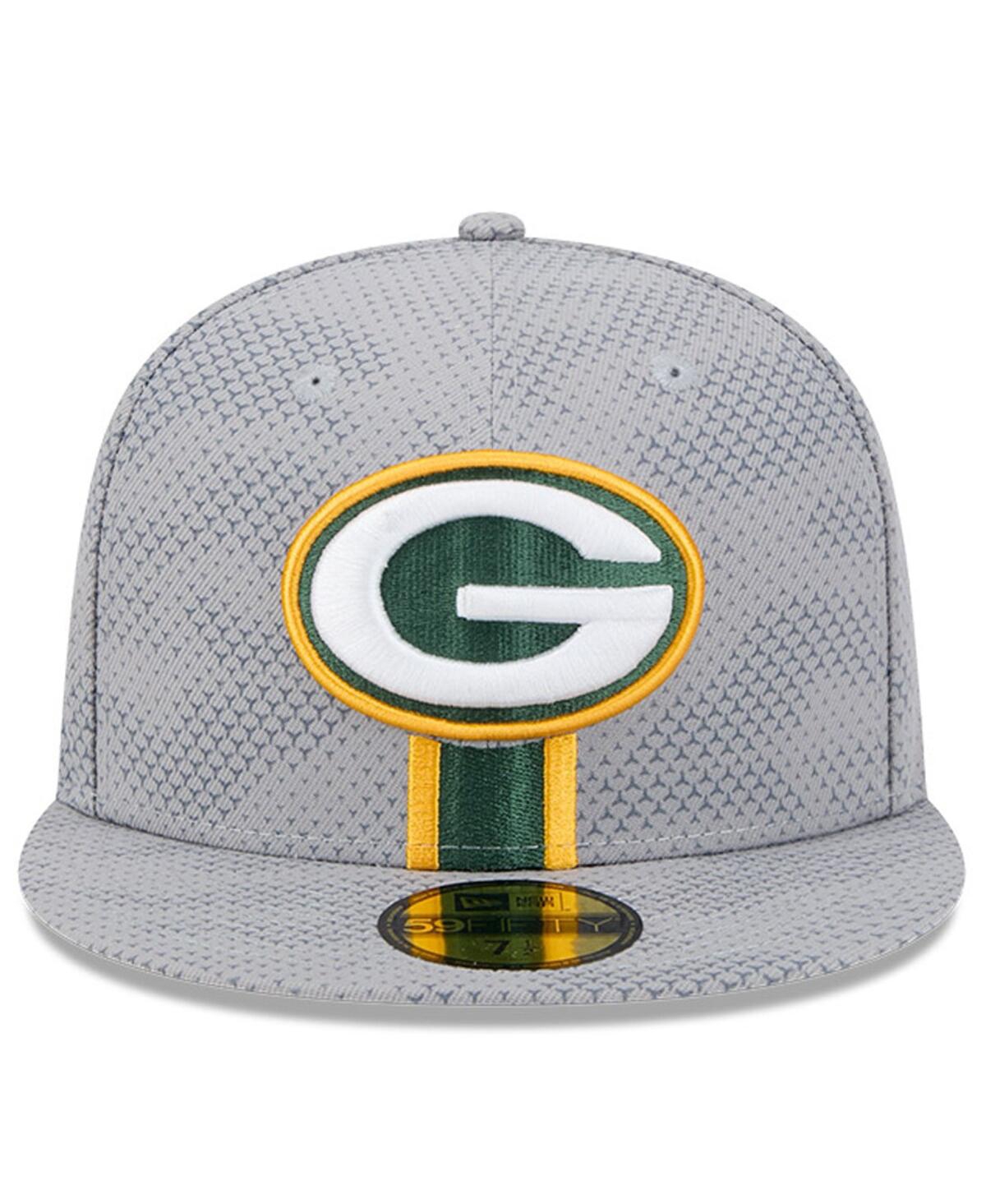 New Era Men'sGreen Bay Packers 2024 Sideline 59FIFTY Fitted Hat - Gray