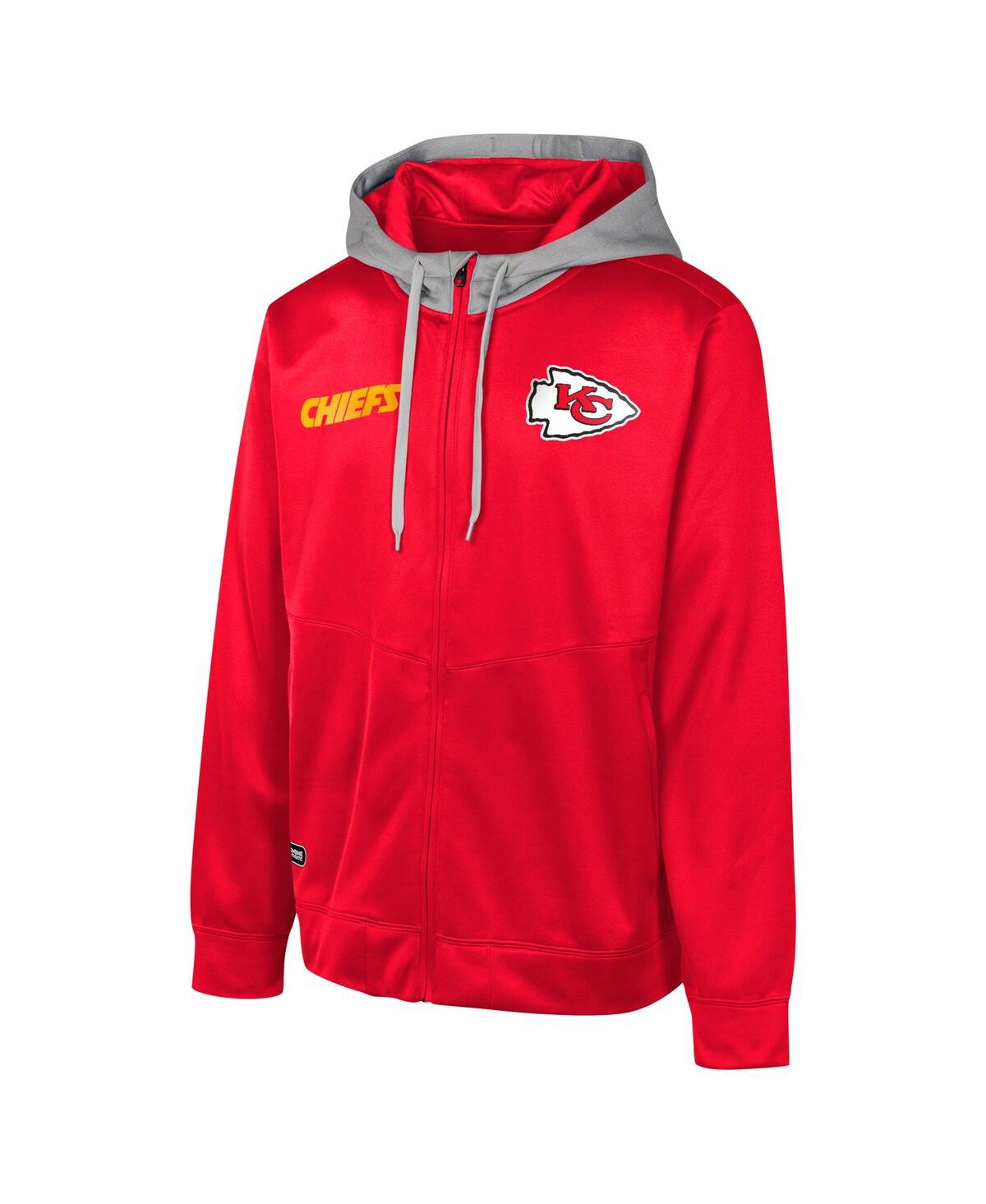 Outerstuff Men'sKansas City Chiefs Replay Fashion Graphic Full-Zip Hoodie Jacket - Red