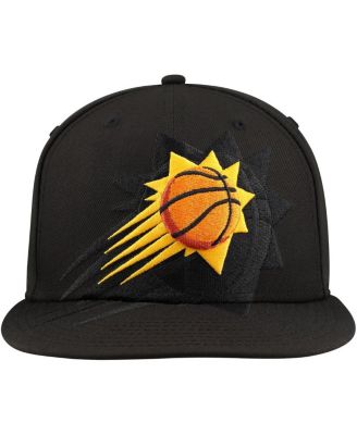 Men's Black Phoenix Suns Blackout Shadow Logo 59FIFTY Fitted Hat