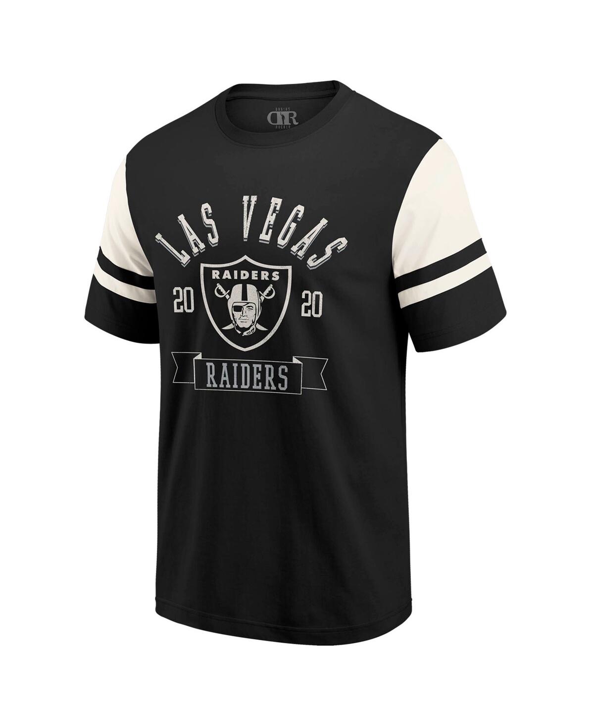 Fanatics Darius Rucker Collection By  Men's Black Las Vegas Raiders Football T-shirt In Black