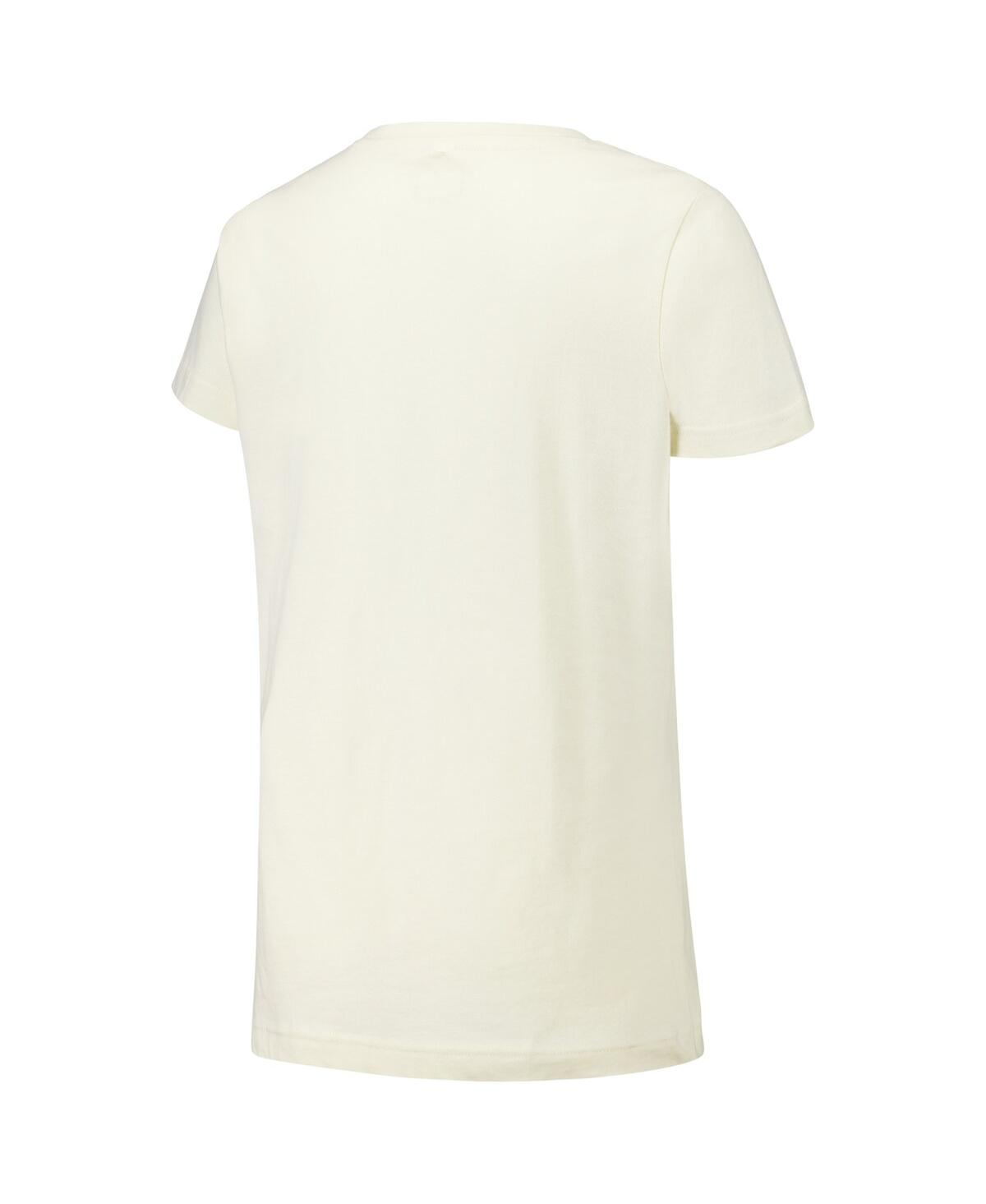 NEW ERA WOMEN'S CREAM TEXAS RANGERS VINTAGE T-SHIRT 
