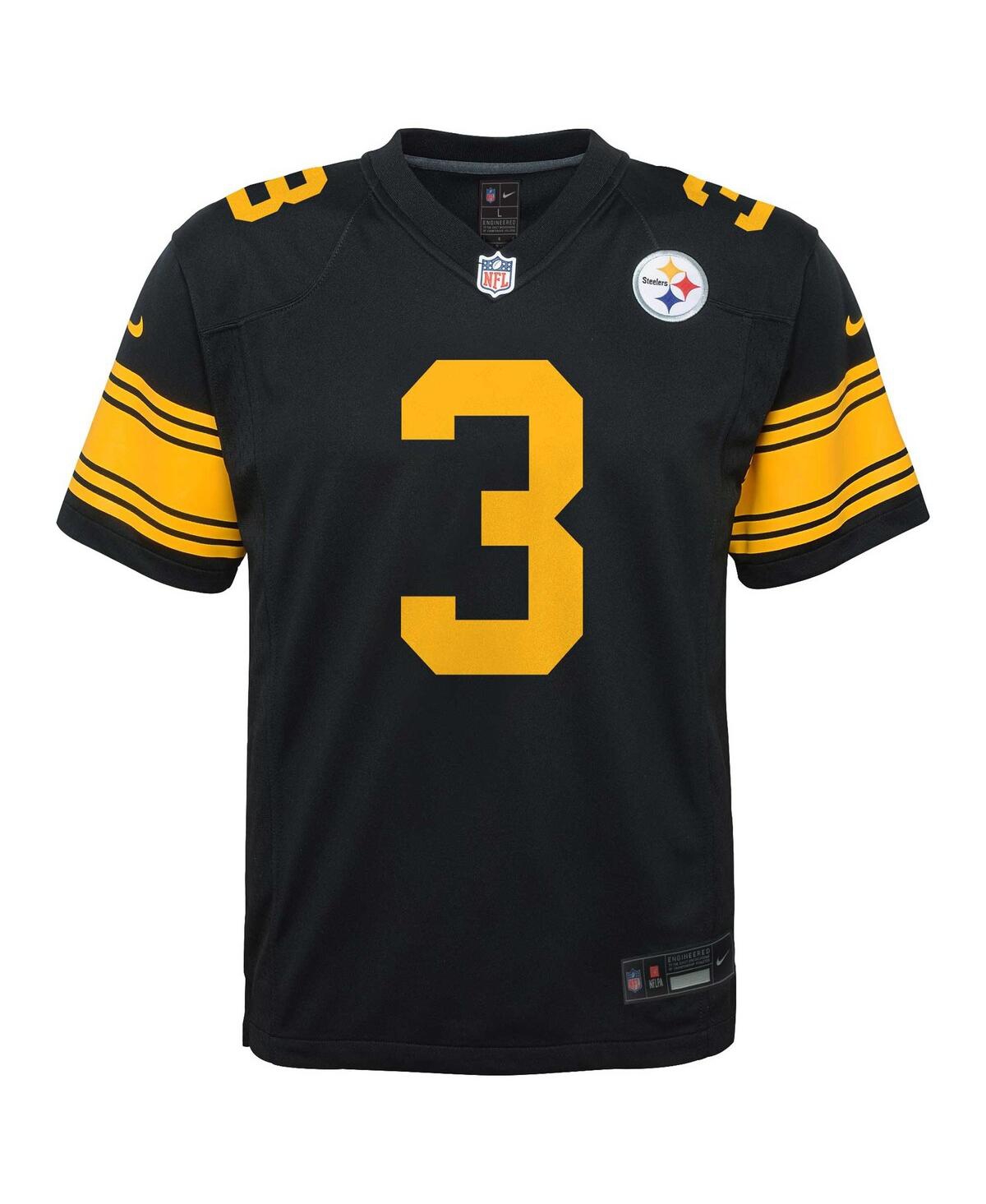 Nike Big Boys and Girls Russell WilsonPittsburgh Steelers Alternate Player Game Jersey - Black