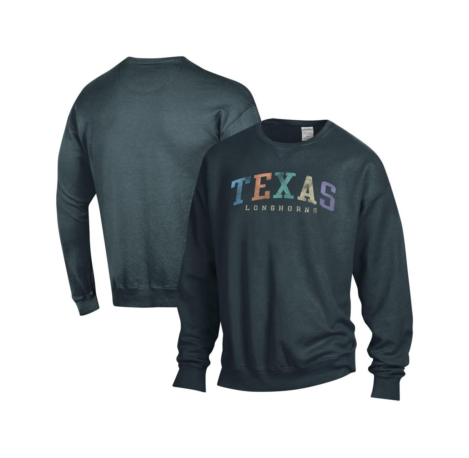 Men's and Women's Gray Texas Longhorns Oversized Pullover Sweatshirt