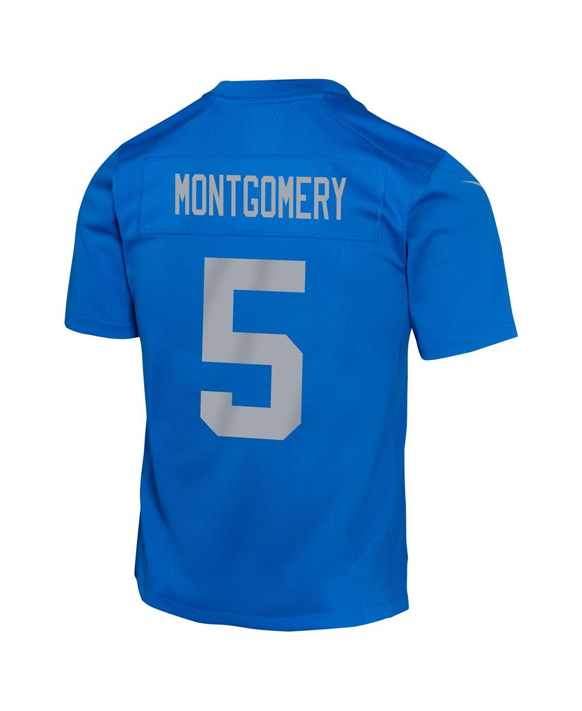 Nike Big Boys and Girls David MontgomeryDetroit Lions Alternate Player Game Jersey - Blue