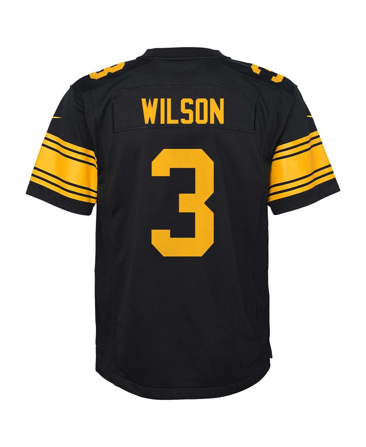 Nike Big Boys and Girls Russell WilsonPittsburgh Steelers Alternate Player Game Jersey - Black