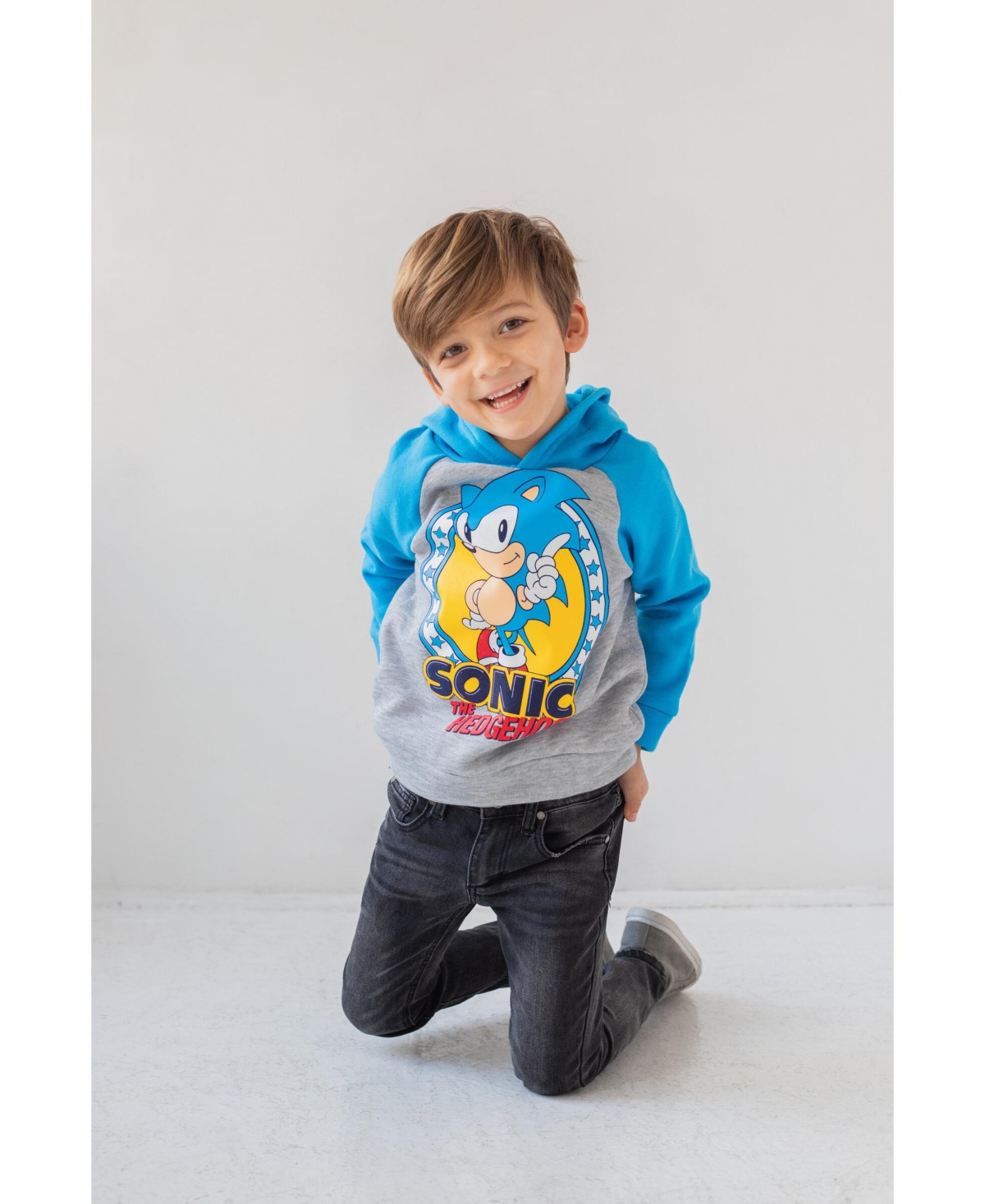Sega Toddler Boys Sonic the Hedgehog Hoodie -gray