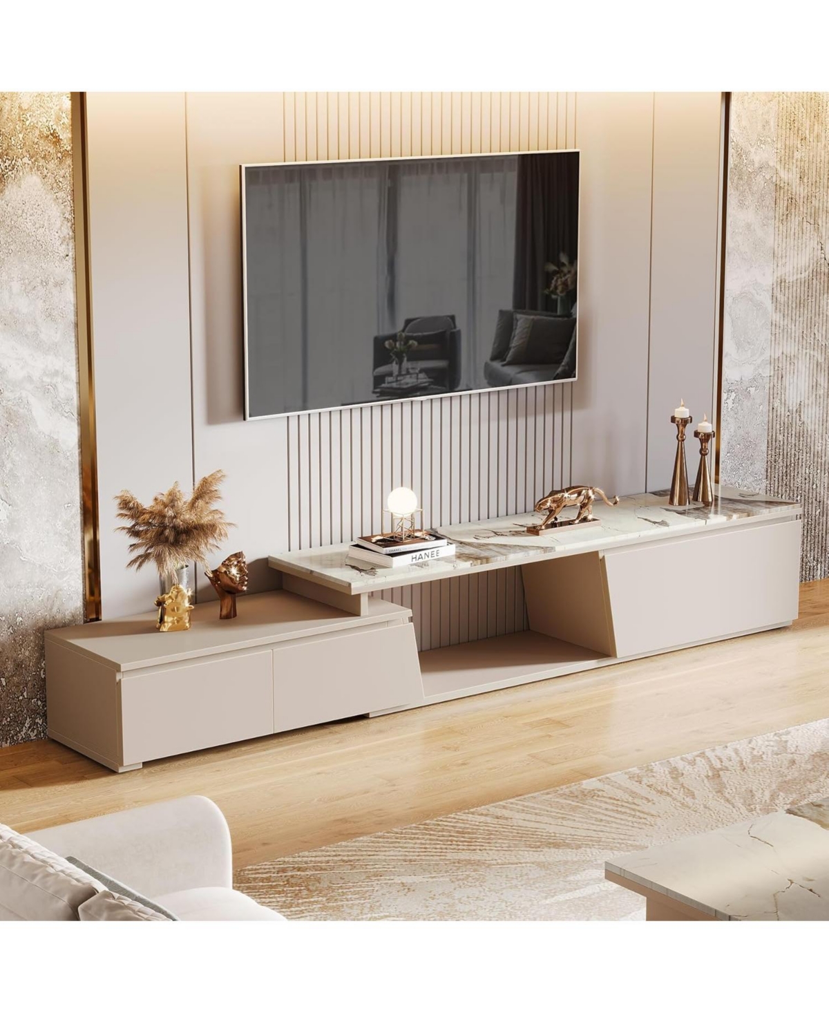 Tribesigns Extendable Tv Stand for TVs Up to 100