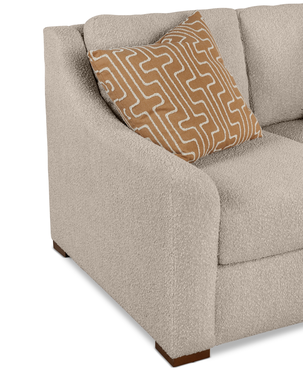 Macy's Morgane Fabric Loveseat, Created For  In Pebble