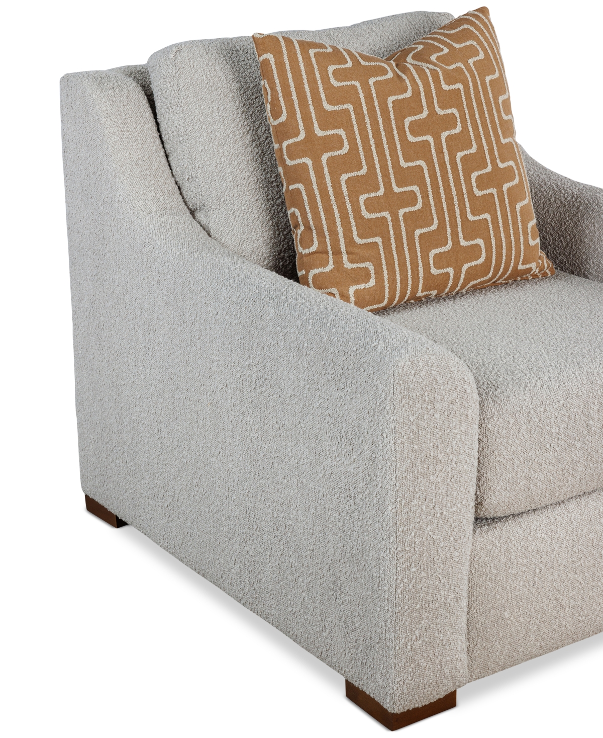 Macy's Morgane Fabric Arm Chair, Created For  In Dove